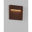 Aplica de perete exterioara NovaLuce FEM metal, maro, LED, 5W, 307lm, 3000K, IP54 - NL-9136442