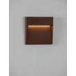 Aplica de perete exterioara NovaLuce FEM metal, maro, LED, 5W, 307lm, 3000K, IP54 - NL-9136442