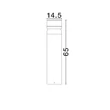 Lampadar exterior NovaLuce AIRY metal, negru, LED, 8W, 369lm, 3000K, IP65 - NL-9136445