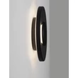 Aplica de perete exterioara NovaLuce CICO metal, negru, LED, 12W, 587lm, 3000K, IP65 - NL-9136446