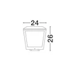 Lampadar exterior NovaLuce OPU metal, plastic, antracit, transparent, LED, 18W, 1017lm, 3000K, IP65 - NL-9136448