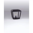 Lampadar exterior NovaLuce OPU metal, plastic, antracit, transparent, E27, IP54 - NL-9136449