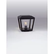 Lampadar exterior NovaLuce OPU metal, plastic, antracit, transparent, E27, IP54 - NL-9136449