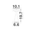Veioza exterioara NovaLuce GRIGIO metal, verde, LED, 2W, 122lm, 2200K-2700K-3000K, IP54 - NL-9136454