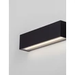 Aplica de perete exterioara NovaLuce ALLURE metal, sticla, negru, LED, 22W, 1723lm, 3000K, IP65 - NL-9136456