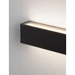 Aplica de perete exterioara NovaLuce ALLURE metal, sticla, negru, LED, 22W, 1723lm, 3000K, IP65 - NL-9136456