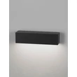 Aplica de perete exterioara NovaLuce ALLURE metal, sticla, negru, LED, 8W, 502lm, 3000K, IP65 - NL-9136458