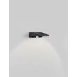 Aplica de perete solara exterioara cu senzor NovaLuce TEK metal, plastic, negru, alb, LED, 1W, 105lm, 3000K, IP54 - NL-9136460