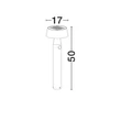 Lampa solara NovaLuce CHIARO metal, negru, LED, 1W, 69lm, 3000K, IP54 - NL-9136462