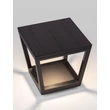 Lampadar exterior NovaLuce CUPPA metal, sticla, antracit, transparent, LED, 2W, 186lm, 3000K, IP54 - NL-9136464