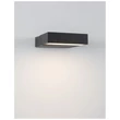 Aplica de perete exterioara NovaLuce Brin metal, sticla,antracit, transparent, LED, 3000K, 10W, 298lm, IP65 - NL-9160101