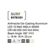 Lampadar exterior NovaLuce Surf metal, antracit, LED, 3000K, 10W, 439lm, IP65 - NL-9176101