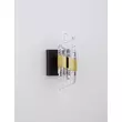 Aplica de perete NovaLuce SENECA metal, acril, negru, auriu, transparent, LED, 3000K, 9W, 740lm - 9186938