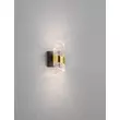 Aplica de perete NovaLuce SENECA metal, acril, negru, auriu, transparent, LED, 3000K, 9W, 740lm - 9186938