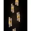 Pendul NovaLuce SENECA metal, acril, negru, auriu, transparent, LED, 3000K, 41W, 3355lm - 9186939