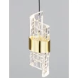 Pendul NovaLuce SENECA metal, acril, negru, auriu, transparent, LED, 3000K, 41W, 3355lm - 9186940