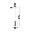 Pendul NovaLuce COEN metal, sticla, auriu, fumuriu, LED, 3000K, 8W, 934lm - 9186951