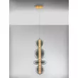 Pendul NovaLuce COEN metal, sticla, auriu, fumuriu, LED, 3000K, 20W, 2600lm - 9186952