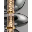 Pendul NovaLuce COEN metal, sticla, auriu, fumuriu, LED, 3000K, 20W, 2600lm - 9186952