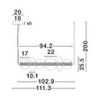 Pendul NovaLuce COEN metal, sticla, auriu, fumuriu, LED, 3000K, 29W, 3470lm - 9186954