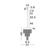 Pendul NovaLuce REVΙΑ metal, negru, LED, 8W, 3000K, 351 Lm - NL-9186990