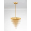 Pendul NovaLuce REVΙΑ metal, auriu, LED, 28W, 3000K, 1092 Lm - NL-9186993