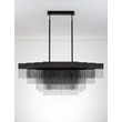 Pendul NovaLuce REVΙΑ metal, negru, LED, 46W, 3000K, 1654 Lm - NL-9186996