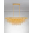 Pendul NovaLuce REVΙΑ metal, auriu, LED, 46W, 3000K, 1654 Lm - NL-9186997