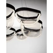 Pendul NovaLuce CLAIR metal, sticla, negru, transparent, LED, 65W, 3500K, 2611 Lm - NL-9187000