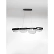 Pendul NovaLuce CLAIR metal, sticla, negru, transparent, LED, 43W, 3500K, 1766 Lm - NL-9187001