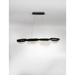 Pendul NovaLuce CLAIR metal, sticla, negru, transparent, LED, 43W, 3500K, 1766 Lm - NL-9187001
