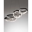 Pendul NovaLuce CLAIR metal, sticla, negru, transparent, LED, 43W, 3500K, 1766 Lm - NL-9187001