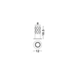Veioza NovaLuce PHOS metal, acril, auriu, transparent, LED, 5W, 3000K, 320Lm - NL-9190200