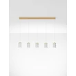 Pendul NovaLuce PHOS metal, acril, auriu, transparent, LED, 28W, 3000K, 1792 Lm - NL-9190202