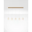 Pendul NovaLuce PHOS metal, acril, auriu, transparent, LED, 28W, 3000K, 1792 Lm - NL-9190202