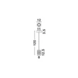Pendul NovaLuce PHOS metal, acril, auriu, transparent, LED, 6W, 3000K, 385 Lm - NL-9190204