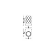 Aplica de perete NovaLuce PHOS metal, acril, auriu, transparent, LED, 6W, 3000K, 385 Lm - NL-9190205