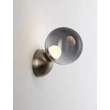 Aplica de perete NovaLuce SILENZIO metal, sticla, nichel, fumuriu, LED, 6W, 3000K, 265 Lm - NL-9190210