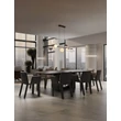 Pendul NovaLuce SILENZIO metal, sticla, nichel, negru, transparent, lila, fumuriu, LED, 40W, 3000K, 2615 Lm - NL-9190211