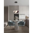 Pendul NovaLuce SILENZIO metal, sticla, nichel, negru, transparent, lila, fumuriu, LED, 41W, 3000K, 2093 Lm - NL-9190212