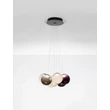 Pendul NovaLuce SILENZIO metal, sticla, nichel, negru, transparent, lila, fumuriu, LED, 41W, 3000K, 2093 Lm - NL-9190212