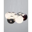 Pendul NovaLuce SILENZIO metal, sticla, nichel, negru, transparent, lila, fumuriu, LED, 41W, 3000K, 2093 Lm - NL-9190212