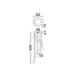 Pendul NovaLuce SILENZIO metal, sticla, nichel, negru, transparent, lila, fumuriu, LED, 46W, 3000K, 2914 Lm - NL-9190213