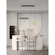 Pendul NovaLuce ALUNA metal, acril, auriu, gri, negru, LED, 5W, 3000K, 320 Lm - NL-9190220