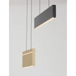 Pendul NovaLuce ALUNA metal, acril, auriu, gri, negru, LED, 5W, 3000K, 320 Lm - NL-9190220