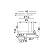 Pendul NovaLuce ALUNA metal, acril, auriu, gri, negru, LED, 28W, 3000K, 1792 Lm - NL-9190221
