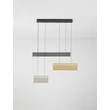 Pendul NovaLuce ALUNA metal, acril, auriu, gri, negru, LED, 28W, 3000K, 1792 Lm - NL-9190221