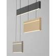 Pendul NovaLuce ALUNA metal, acril, auriu, gri, negru, LED, 28W, 3000K, 1792 Lm - NL-9190221