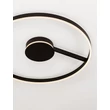 Plafoniera NovaLuce SIENA metal, acril, negru, alb, LED, 57W, 2700-3000-4000K, 3023 Lm - NL-9190856