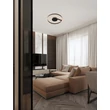 Plafoniera NovaLuce SIENA metal, acril, negru, LED, 48W, 27000-3000-4000K, 2465 Lm - NL-9190859